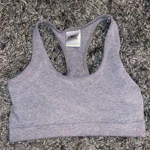 grey sports bra